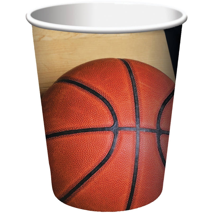 Sports Fanatic Basketball Cups, 8pk