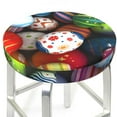 thumbnail image 3 of Fotbe Easter Egg Stool Covers Round,Waterproof Round Bar Stool Covers Bar Chair Covers Washable Stool Cushion Slipcover for 12-14 Inch Chair-13 inch, 3 of 7
