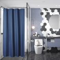 thumbnail image 3 of Cortina de ducha AmazerBath con forma de gofre, color azul marino, 91 x 183 cm, 3 of 7