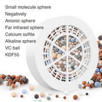 Universal Bath Water Filter Ball, Vitamin C Shower Head Filter For Chlorine Removal, Soft Water For Skin & Hair Care, Bathtub Faucet Water Purifier With Easy Installation (White)