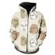 thumbnail image 1 of Sudadera con capucha y cremallera para hombre, con retrato de línea abstracta, divertida, estampada en 3D, estilo Harajuku de gran tamaño, gran oferta 2024, sudaderas de hip hop, tops para adolescente, 1 of 6