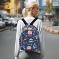 thumbnail image 7 of FORMRS Mini Backpack Purse for Women Travel Daypack Casual Shoulder Bag, Yellow Jellyfish, 7 of 7