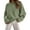 Army Green, variant on Women's Fall Oversized Sweaters Casual Crewneck Pullover Long Sleeve Fuzzy Chunky Knit Tops Blouse、