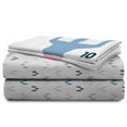 thumbnail image 6 of Messi Kids 4 Piece White Bed Sheet Set, Full, 6 of 10
