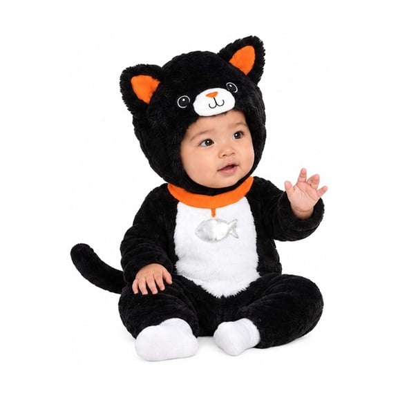 Amscan - Cuddly Black Cat Costume - Infant (0-6 months)