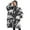 Black and White, variant on Oversized Wearable Blanket Hoodie,Beige Origami Dinosaurs Pattern Sherpa Blanket Hoodie with Super Pockets,Super Warm Fuzzy Pullover for Women & Men