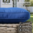 thumbnail image 2 of Ovios 5 Pieces Outdoor Furniture Set High Back All-Weather Wicker Patio Conversation Set with Ottomans, Navy Blue, 2 of 8