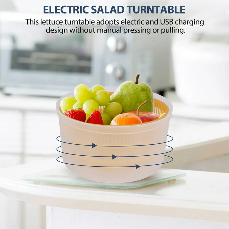 GreenLife DehydraSpin: Auto Electric Salad Spinner W/ Fruit&Veg Dry&Wet  Seperation, Draining Tool & Multi Functionality. From Alpha_officialstore,  $19.02