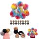 thumbnail image 3 of Bolas De Pompones Para Hacer Decoraciones Con Broches De Presión Para Bufandas, Llavero, Zapatos, Mezcla De Colores A Sunnimix Bolas de pompones, 3 of 8