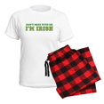 thumbnail image 5 of CafePress - Don't Mess With Me I'm Irish Women's Light Pajamas - Women's Short Sleeve Print T-Shirt and Pants Light Cotton Pajama Set, 5 of 7