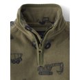 thumbnail image 2 of The Children's Place Toddler Boys Long Sleeve Microfleece Half Zip Pullover, Sizes 12M-5T, 2 of 3