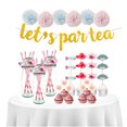thumbnail image 1 of Inserto de tarjeta para tarta de té de la tarde ENTASSER decoración para mesa de postres con pajita, 1 of 6
