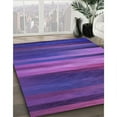 thumbnail image 3 of Ahgly Company Tapis d'Intérieur Lavable en Machine Carré Transitionnel Violet Vif, 7 Pieds Carré, 3 of 7