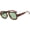 A01 Leopard Frame/G15 Lens, variant on Trendy Square Aviator Sunglasses for Women Men 70s Designer Inspired Sun Glasses Flat Top Shades