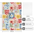 thumbnail image 2 of 2 Pcs Pioneer Flower Floral Print Pattern Kitchen Towels, Funny Microfiber Dish Towel Set, 18" X 26" Tea Towels, 2 of 6