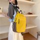 thumbnail image 2 of Bolsa Mochila casual para computadora portátil universitaria para mujer Mochila de viaje diario (Amarillo), 2 of 6