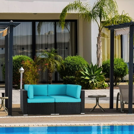 Kinbor 2pcs Outdoor Patio Furniture Sectional Pe Wicker Rattan Sofa Kinbor 2pcs Outdoor Patio Furniture Sectional Pe Wicker Rattan Sofa Set