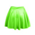 thumbnail image 3 of J. METHOD Women’s Skater Skirt Elastic Waist Casual Mini Flared Swing Pleated Skirts Made in USA NEWSK06 Neon Green L, 3 of 6