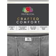 thumbnail image 3 of Fruit of the Loom Men's Crafted Comfort Stretch Boxer Briefs, Regular Leg-Covered Waistband-Black, XX-Large, 3 of 7