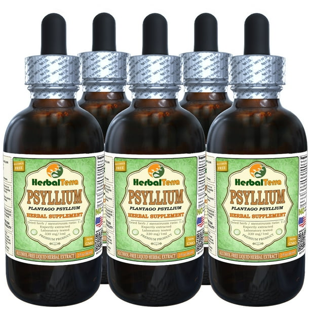 Psyllium (Plantago Ovata) Glycerite, Organic Dried Husk AlcoholFREE