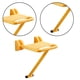 thumbnail image 4 of Asiento de ducha plegable, taburete de ducha, montado en la pared, silla de baño reforzada con estabilidad antideslizante que ahorra espacio Amarillo, 4 of 5
