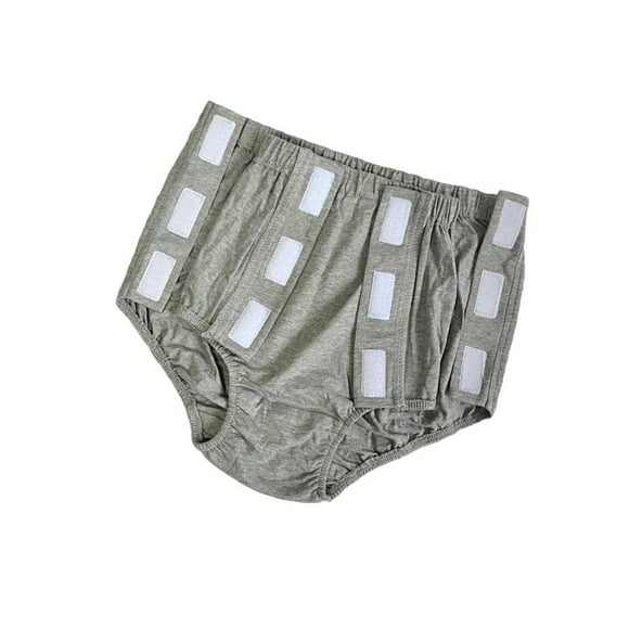 Maoww Women Adults Reusable Incontinence Pant Diaper Protective Grey XXL