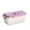 D, variant on zhonghuaying 1 Pack Stainless Steel Food Storage Container with Airtight Lid, Large Capacity Leakproof Kitchen Storage Organizer for Fridge, Freezer, Meal Prep, Leftovers Purple