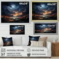 thumbnail image 4 of Designart "Storm Tempest Euphony I" Landscapes Floater Framed Canvas Art Print, 4 of 7