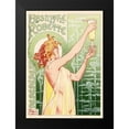 thumbnail image 2 of Privat-Livemont, Henry 14x18 Black Modern Framed Museum Art Print Titled - Absinthe Robette, 1896, 2 of 5