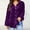 Velvet tops-Purple, variant on Spring Tops for Women Velvet Tops for Women Women's Ladies V-Neck Loose Tops Casual T-Shirts Long Sleeve Blouse/Brown XXL