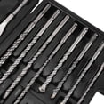 thumbnail image 4 of M Buder Juego Combinado de 17 Brocas y Cinceles para Taladro Percutor, Accesorios de Martillo Rotatorio Eléctrico para Concreto y Azulejos con Caja, 31 cm / 12.2 inches, 4 of 9