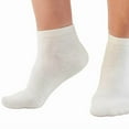 thumbnail image 4 of Ames Walker AW Style 140 Coolmax 20-30 mmHg Firm Compression Anklet Socks (3-Pack)White Xlarge, 4 of 5
