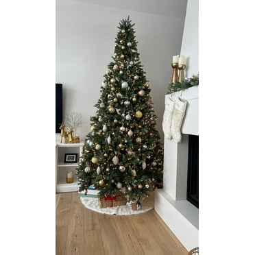 Northlight Real Touch™ Pre-Lit Slim Granville Fraser Fir Artificial Christmas Tree - 10' - Clear