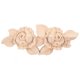 thumbnail image 5 of Aplique de esquina tallada para puerta de armario, rosa sin pintar, estilo europeo, 16x6,5 cm, 1 ud., 5 of 5