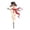 Snowman, variant on Solar Dragon Fire Garden Light,Gothic Solar‑Powered Dragon Figurine with Breathing Flame Fiber‑Optic Lights,Waterproof Outdoor Yard Decor for Lawn,Pathway,Flower Bed,Patio