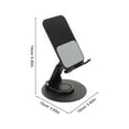thumbnail image 2 of Houderco Soporte De Teléfono Negro Ajustable Con Rotación 360 Para Escritorio Y Viajes, 2 of 8