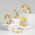 thumbnail image 3 of DESIGNICE 2Pcs Bangle Bracelets for Women Heart-Shaped Cutout Design Silver Bangles Teen Gifts Bracelet Style3, 3 of 7