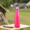 thumbnail image 1 of Termos para agua Taza de viaje con aislamiento de doble pared de 500 ml a prueba de fugas para ciclismo (rosa), 1 of 7