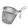 thumbnail image 3 of Deep Fryer Basket Round 304 Stainless Steel Fry Baskets with Handle for French Chips Onion Rings Chicken Pasta, 3 of 12
