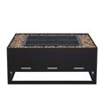 thumbnail image 4 of Afuera Living Contemporary Steel Metal Wood Burning Fire Pit in Black, 4 of 9