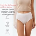 thumbnail image 3 of JQ Womens High Waist Bamboo Viscose Panties 4Pack Copper-Infused Briefs Odor-Free Soft Breathable Underwear, 3 of 7