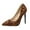 Brown, variant on Women's Pumps Slip on High Heels with Pointed Toe Stiletto Faux Suede Leopard Print Bridal Party Gown Heels for Casual Khaki Mothers Day Gifts