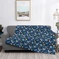 thumbnail image 2 of Zufioo Sea Turtle Print Horizontal Flannel Blanket, Anti-wrinkle, Anti-shrinkage, Anti-allergic Plush Blanket, Household Items Suitable for Bedroom-80"x60", 2 of 6