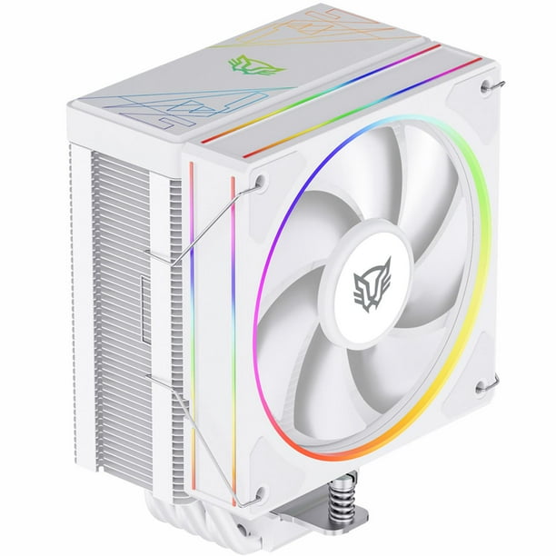 Disipador CPU Gamer BALAM RUSH HELIUX PRO HEX60 120mm ARGB 3pin LGA 1851 AM5 600 - 2000 RPM 4-pin PWM 6 Pipas Blanco BR-942034