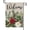 Welcome Flower, variant on Winter Small Striped Garden Flag Double Sided Burlap 12 x 18 Inch, Best Choice Let It Snow Christmas Holiday Rustic Yard Outdoor Garden Flags (AD23)