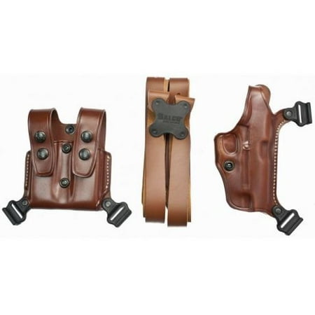 Galco Miami Classic Shoulder System - Galco MCII228 Miami Classic II Shoulder System Fits Glock 21 Steerhide Tan