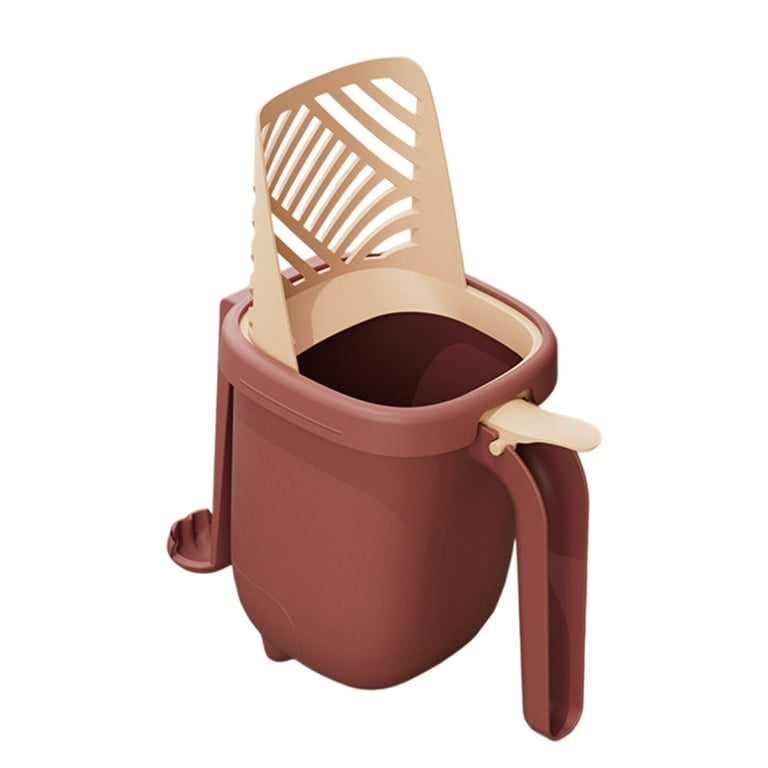 Cats Litter Scooping Waste Disposal System, 3-in-1 Portable Shovel