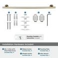 thumbnail image 5 of Amerock Arrondi Golden Champagne 24 inch (610mm) Towel Bar, 5 of 8