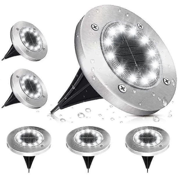 Outdoor Solar Light, Solar Garden Light 12 Leds Ground Lighting 6000k Cold White Waterproof Ip65 Sol
