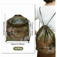 thumbnail image 2 of 14 Pcs Camo Bag Drawstring Backpacks Camouflage Drawstring Bags Camouflage Lightweight Camo Pack for Gym Camping Sackpack 16.54x13.39x0.12inch Olive, 2 of 5
